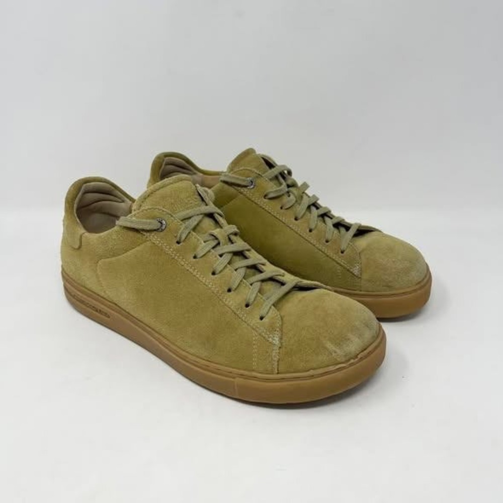 Birkenstock Bend Low Casual‎ Sneakers Mens 43L 10.5 Faded Khaki Suede Footbed